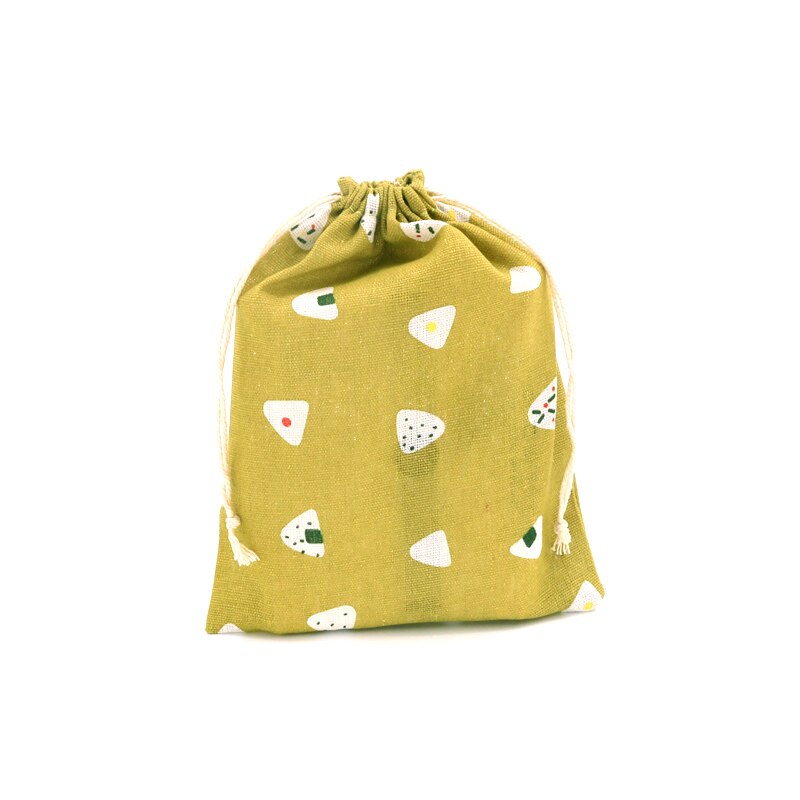 1pc store bomuldsposer 19 x 24cm forskellige designs snoreposer linned taske kosmetik boutique smykker emballage poser: D25