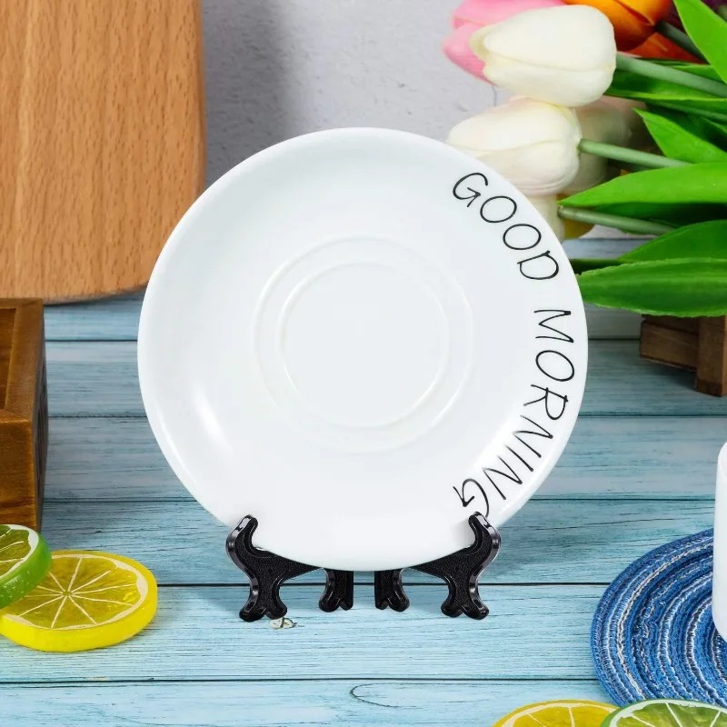 Présentoir à vaisselle Portable pliable en plastique, 20 pièces, cadre Photo, plaque, soucoupe, affichage de poterie, support de rangement à domicile