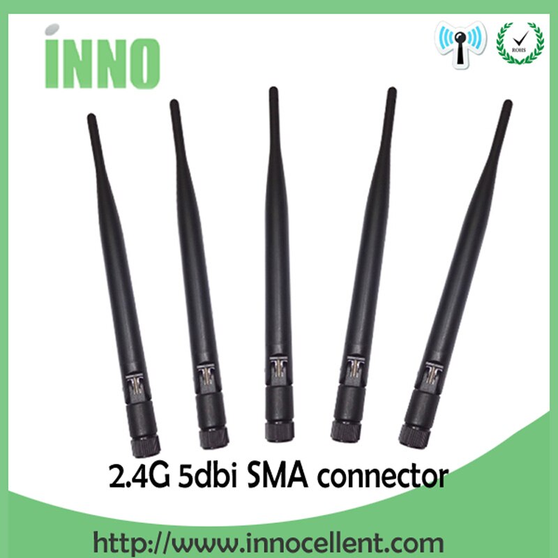 2.4 Ghz Wifi Antenne 5dBi Sma Male Connector 2.4 Ghz Antena Wifi Antenne 2.4G Waterdichte Wi-fi Antenne Voor draadloze Wi-fi Router