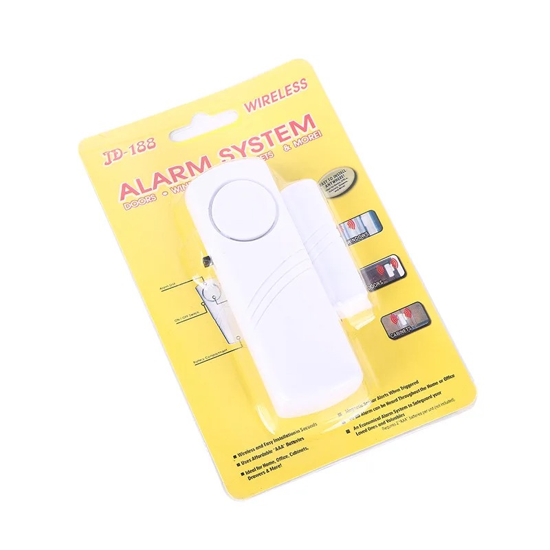 Trådløs indbrudsalarm, dør, sikkerhedsbeskyttelse, vindue, med magnetisk sensor, trådløst hjemmesikkerhedssystem, længere system 90db