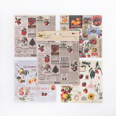 Skog julafton serie bakgrund klistermärken retro dekorativa klistermärken kawaii journal jul klistermärken: Hua guo xian li