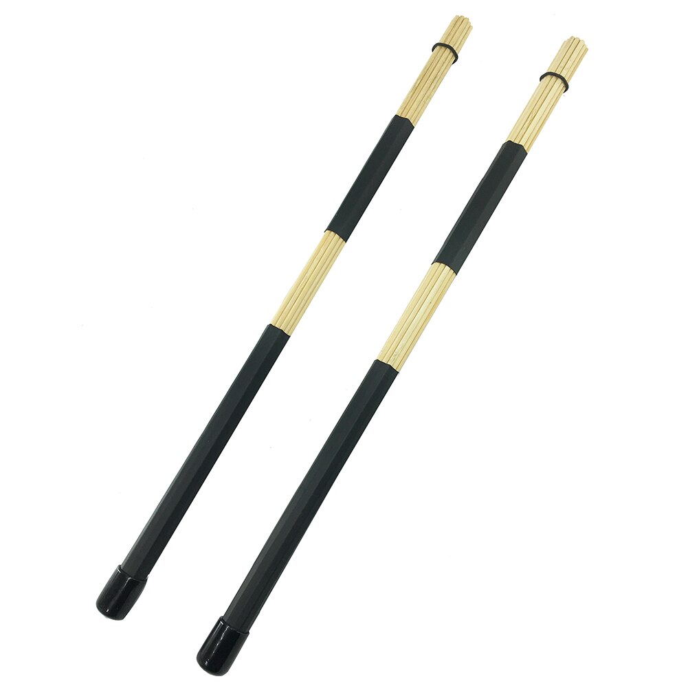 Drum Sticks Wooden Drumsticks Set 1 Pair Drum Wire Brushes Drum Sets Brush and 1 Pair Rods Drum Brushes 6 Pcs/Lots