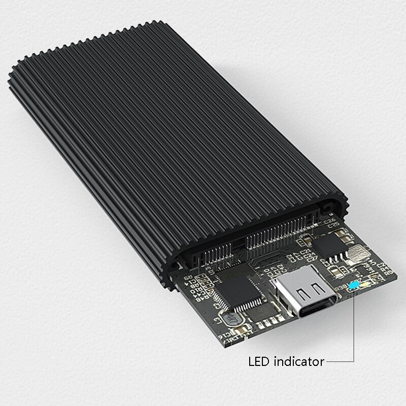 KIMAX Mini Portable Hard Disk Box MSATA SSD Fall Typ-C zu USB 3,1 Aluminium Externe Gehäuse