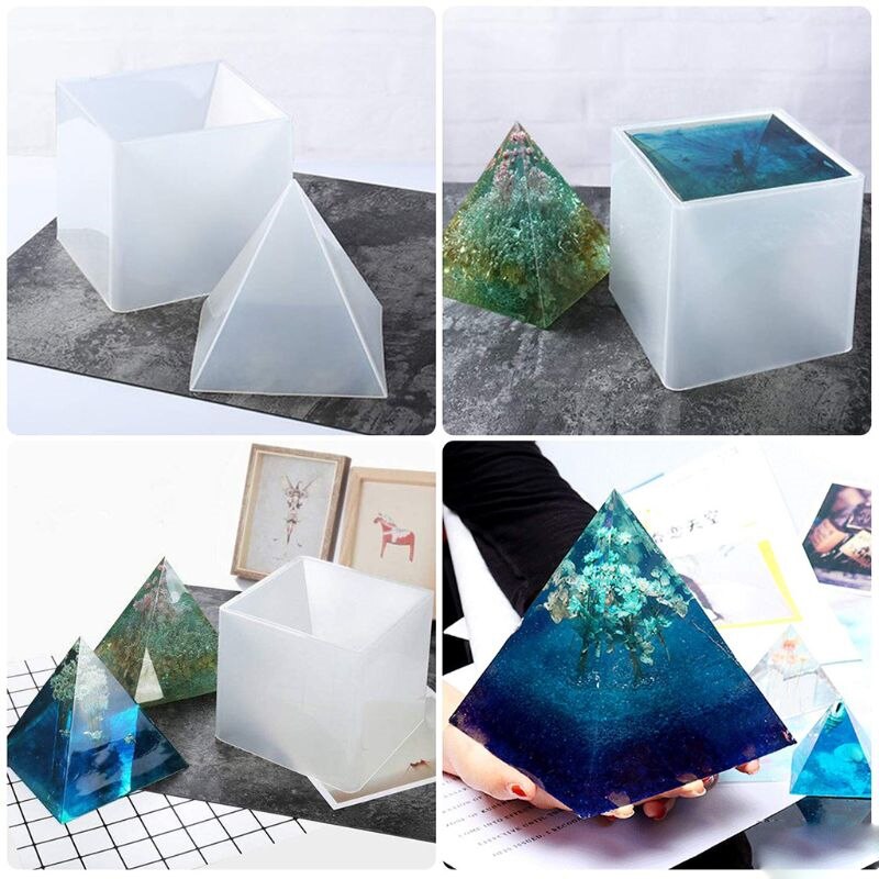15CM Super Große Pyramide Silikon Harz Schimmel Schimmel Handwerk Schmuck Kristall Mit Kunststoff, Der Werkzeuge