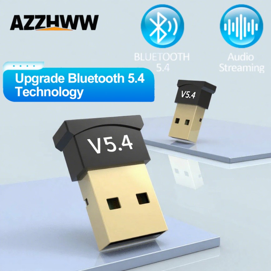 USB Bluetooth Adapter 5.4/5.3/5.1/5.0 Wireless Bluetooth USB Dongle for PC Laptop Wireless Speaker Audio Receiver Transmitter