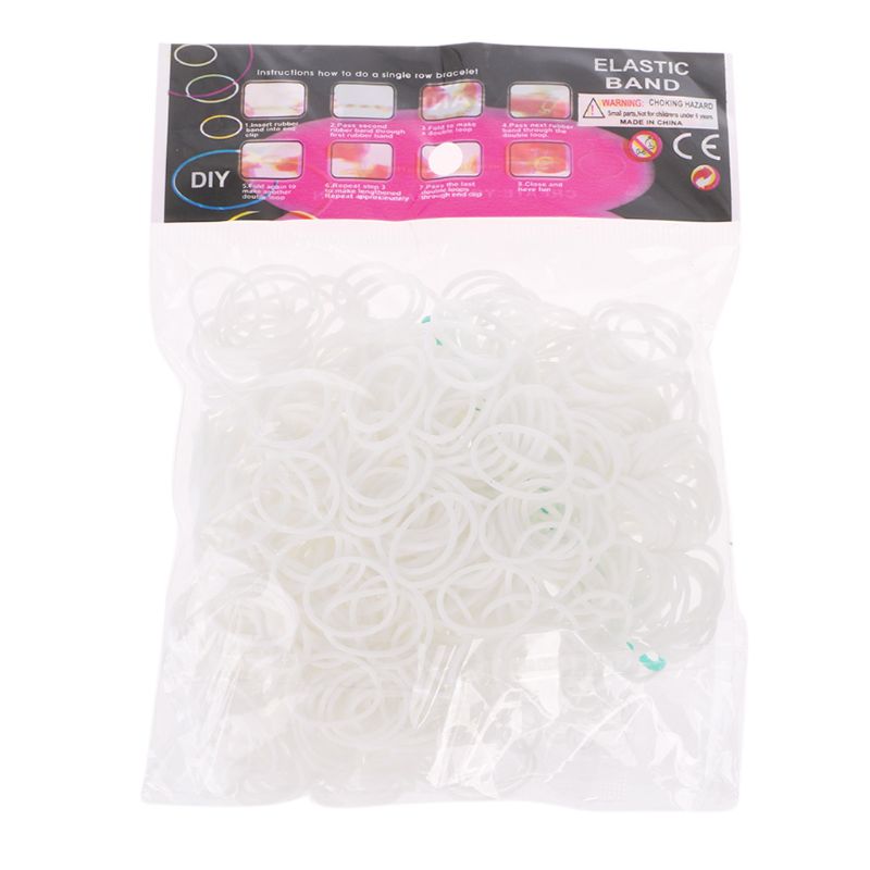 600 stk regnbue mega refill gummibånd diy armbånd bands fest favorit kunsthåndværk til piger: 12