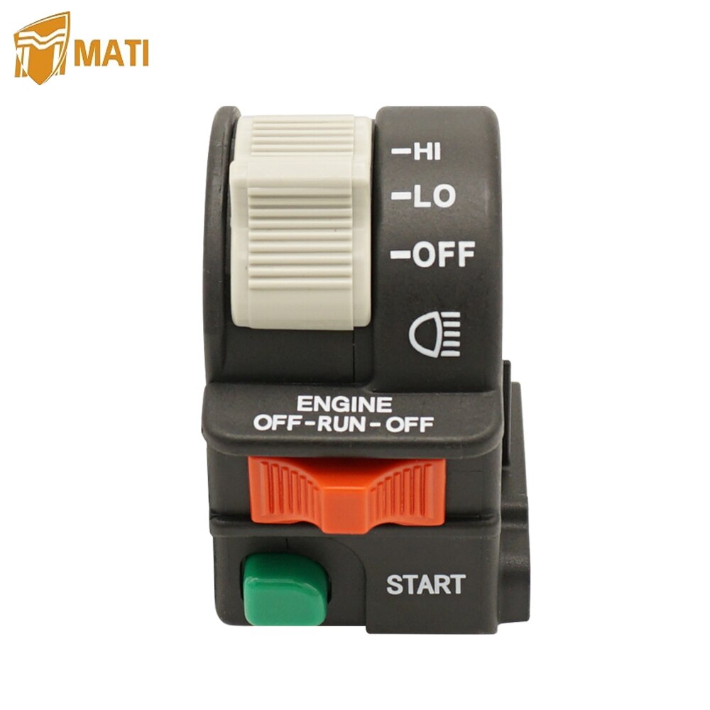 Interruptor de manillar izquierdo Mati, interruptor de parada de luz para Polaris Outlaw 450 500 525 2007 Predator 500 2003-2007 reemplazo 4011442