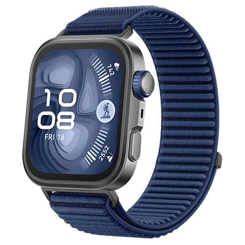 Bracelet à boucle en Nylon pour montre Huawei Fit 3/4/4Pro, tressé, confortable et respirant, pour Huawei Watch Fit 3/Fit 4/4Pro, accessoires: XXXL / BLANC