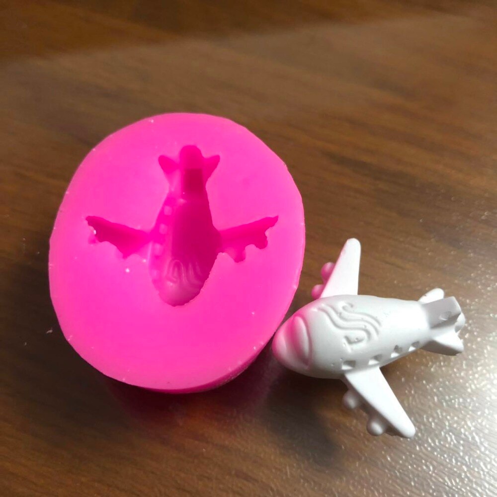 Minuscule Mini avion forme Silicone gâteau moule, pâte chocolat cuisson moule gaufrage Die Fondant avion gâteau décoration outil