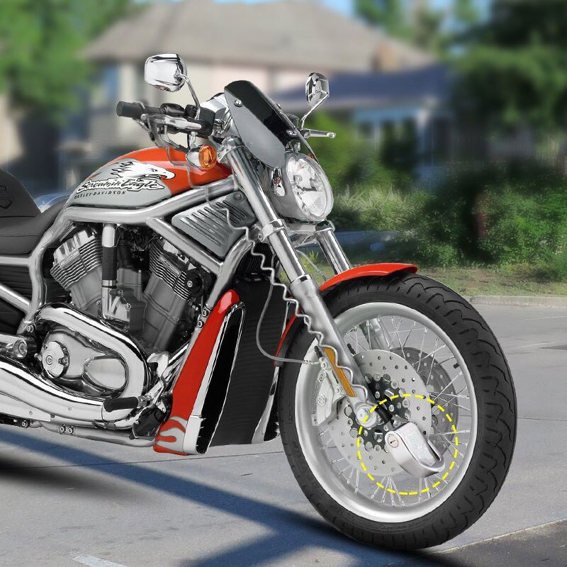 Nordson – Cadenas avec alarme pour moto, accessoire de sécurité, 110 db, sonnerie anti-vol, roue avec freins à disques, verrou avec sirène pour Harley YAMAHA