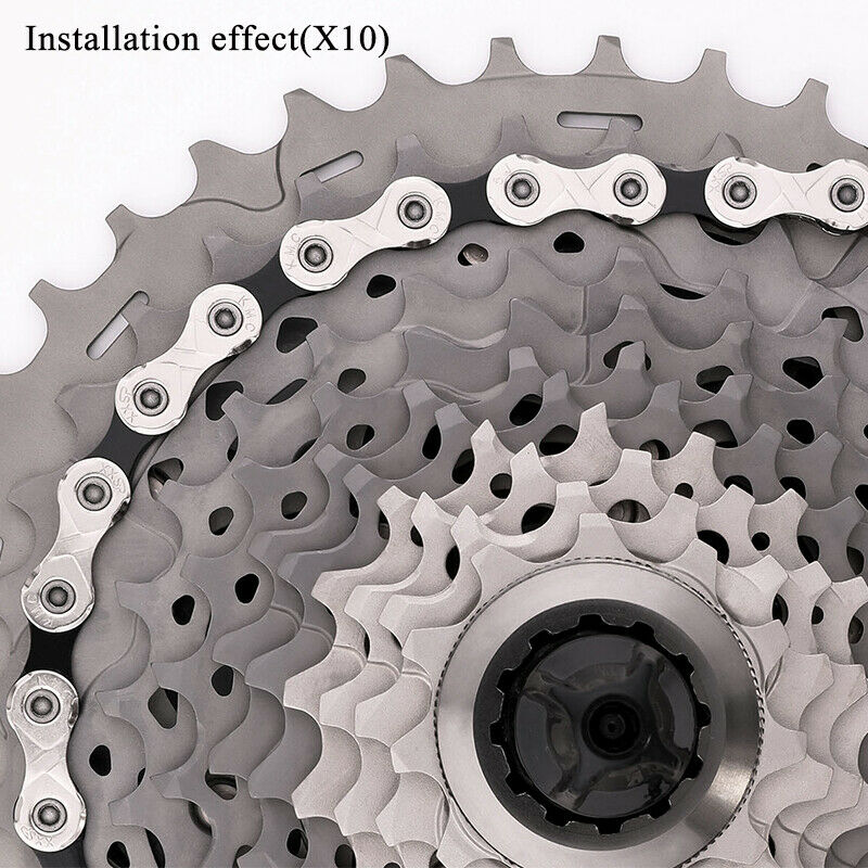 KMC Bike Chain 10 Speed Chains Double "X" Half 116 Links Cycling Single Speed Chain Fits Shimano SRAM Casstte