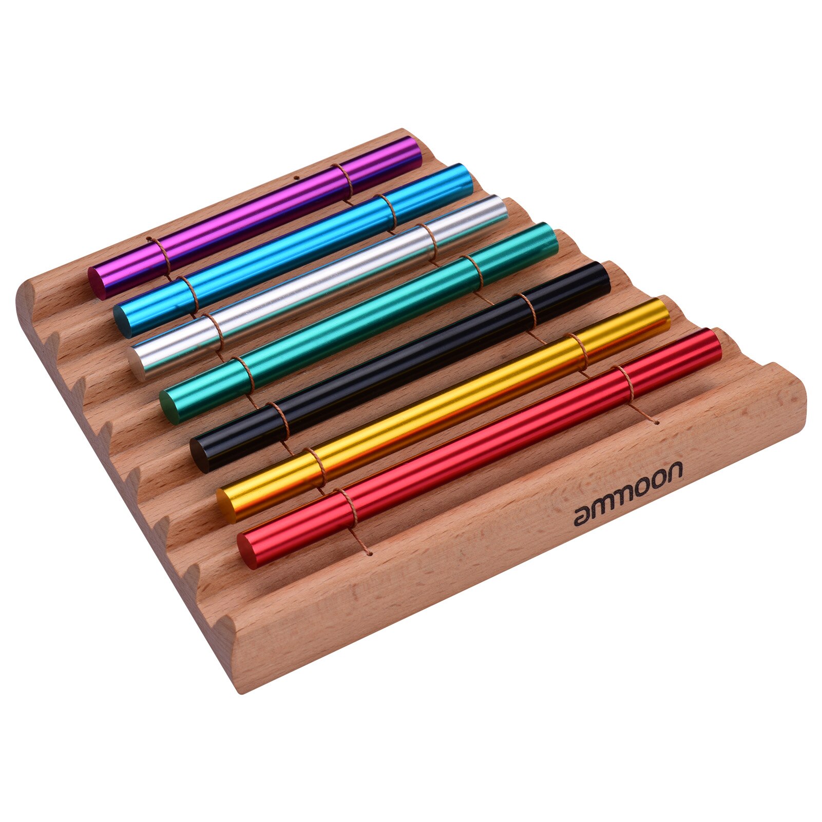 ammoon 7-Tone 3-Tone Tabletop Chimes Meditation Chime Colorful Wind Bell Musical Percussion Instrument with Mallet