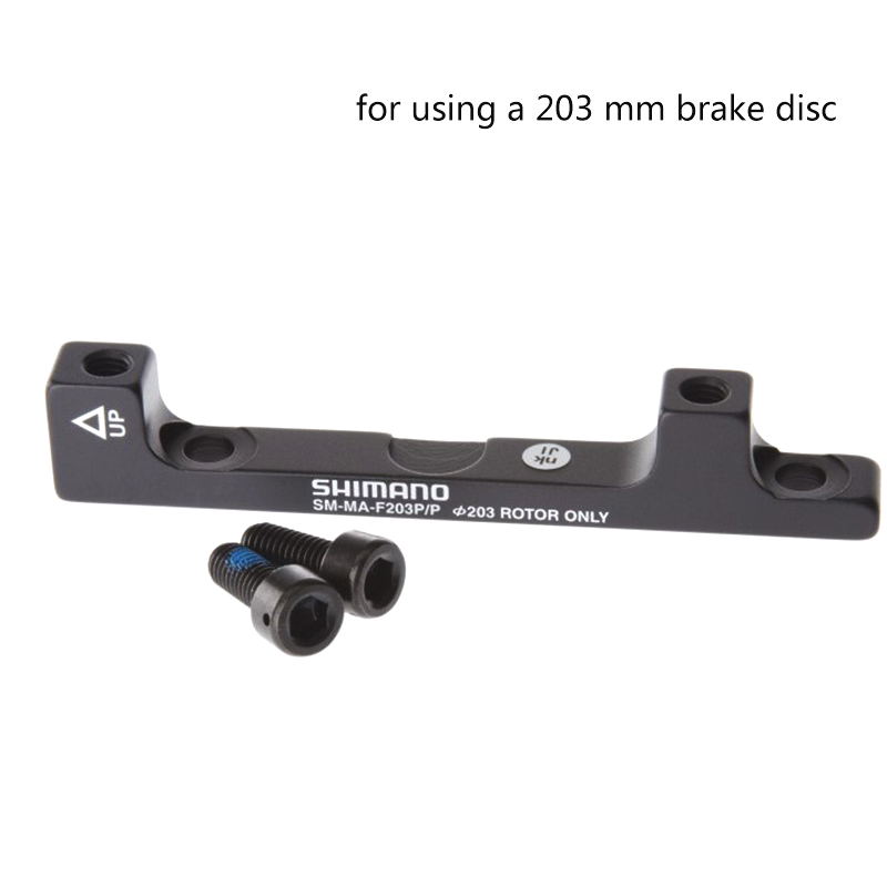 SHIMANO-Adaptador de freno de disco Original, soporte de freno de disco Pilar PM A para Rotor de 180mm y 203mm, RT86, RT81, RT56, shimano F180P/P2, F203P/P