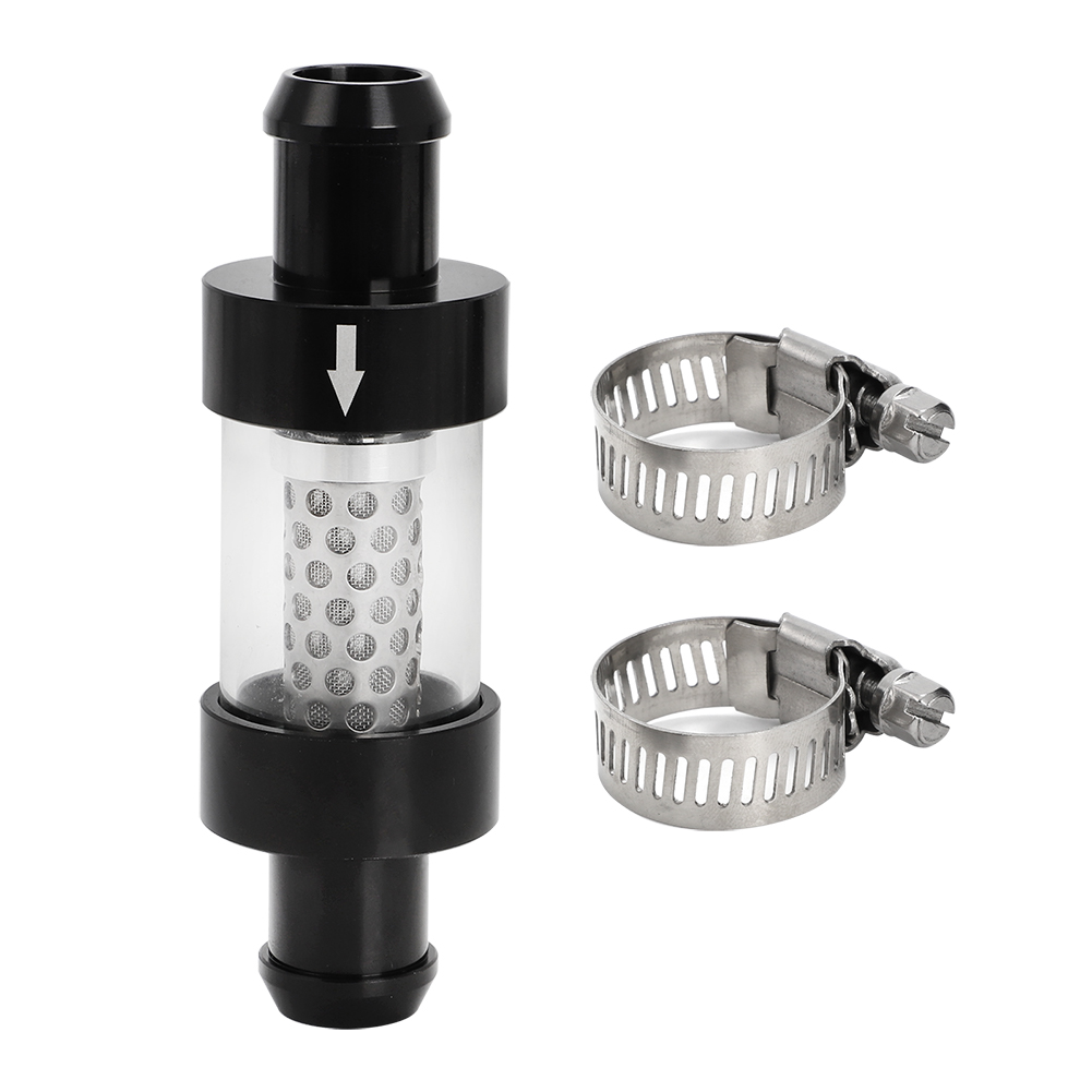 Vehicle Coolant Filter In-Line Coolant Filter 1/2" 3/4" Filter For Auto Truck Construction Equipment Off Road Heavy Duty Marine: Dark Grey
