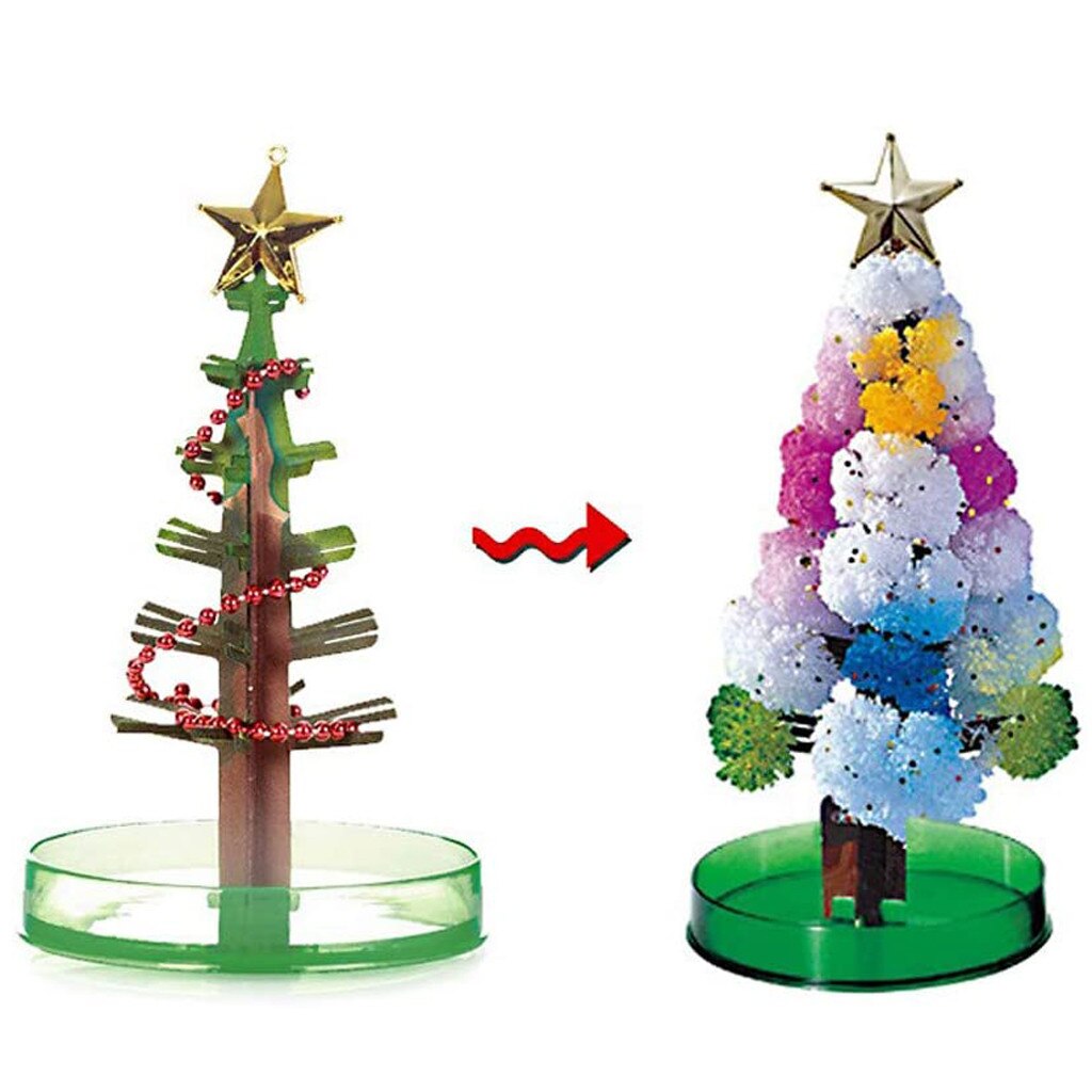 Magie Blüte Weihnachten Baum Wachsende Blühende Magie Baum Kristall Mini Weihnachten Baum Dekorationen freundlicher Spielzeug Weihnachten 15ml