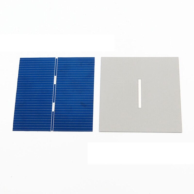 50 Sheets/set 52x52mm Polycrystalline Silicon Solar Panel DIY Solar Cell Cutting Sheet Solar Energy Battery Panel M7DA