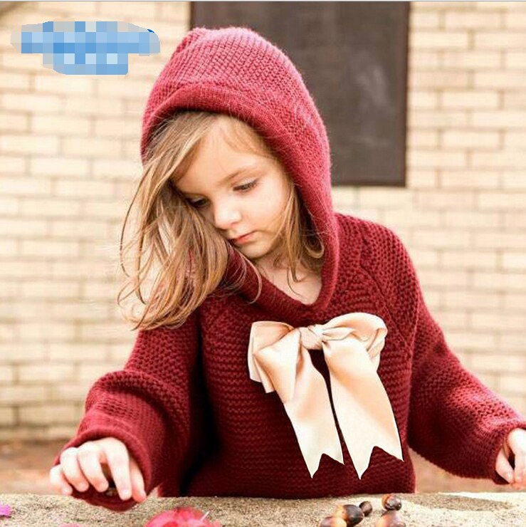 Herfst Winter Peuter Baby Meisjes Knit Tassel Jasje Uitloper Hooded Fall Herfst Mode Kleding