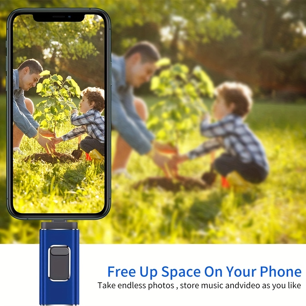 Unidad Flash 3 en 1 para iPhone, 128GB, 3,0 GB, 256GB, USB, Mirco, Compatible con teléfono móvil