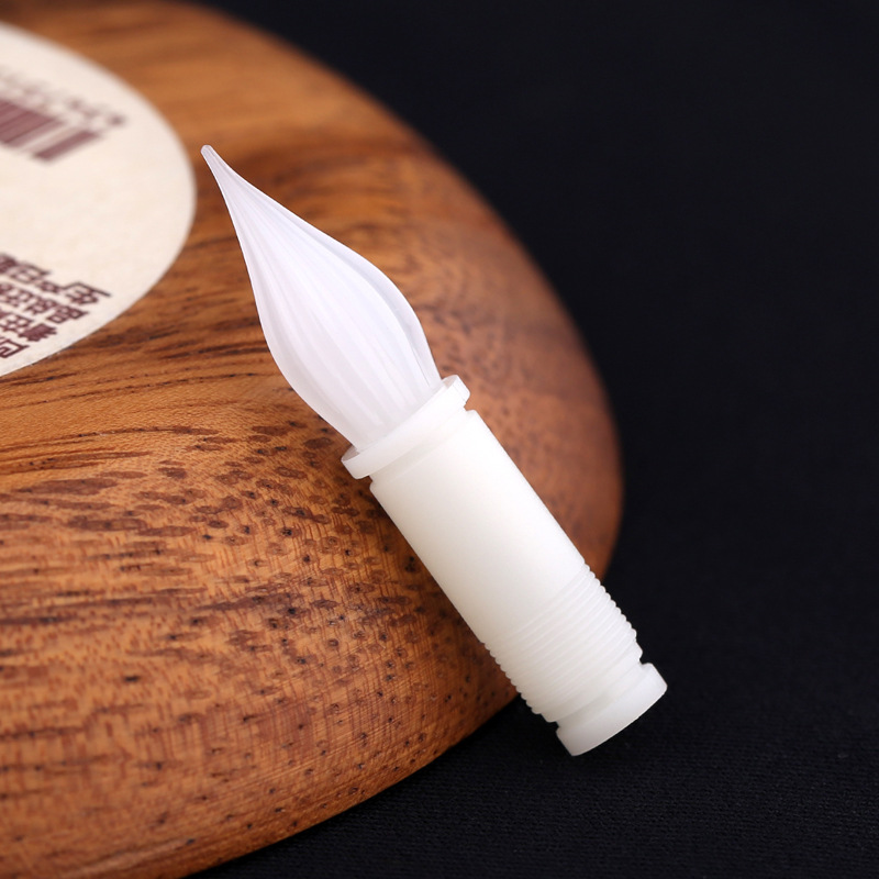 MAJOHN No.1 Punta de vidrio Punta de pluma de inmersión transparente de color Juego de puntas de bolígrafo universal (compatible con M2C3V1 Maru Color N12): Marfíl