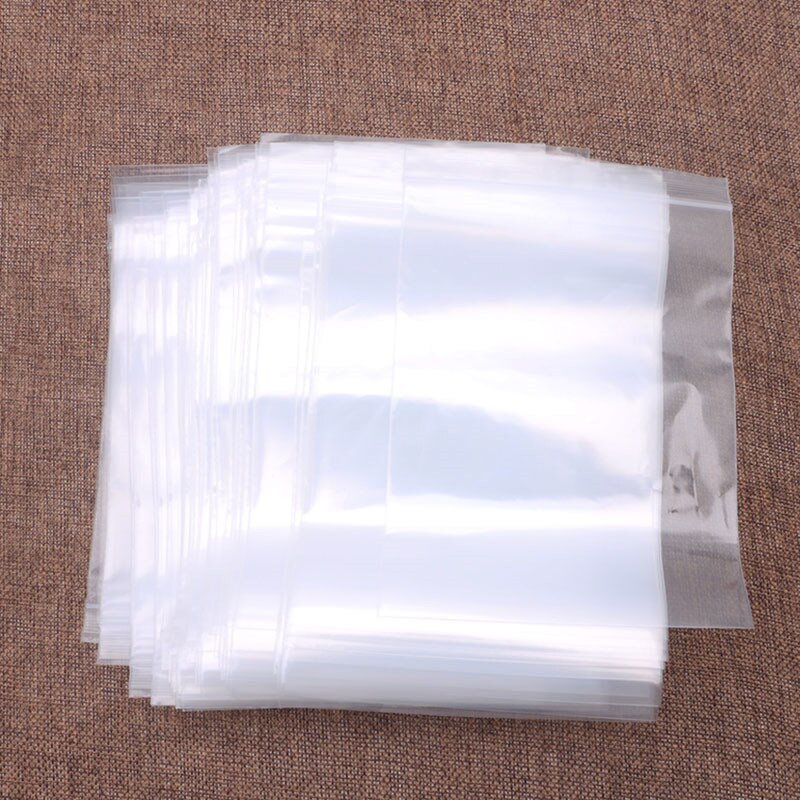 100X Clear Grip Self Press Seal Resealable Zip Lock Plastic Jewelry Bags 8 Sizes: 7x10cm