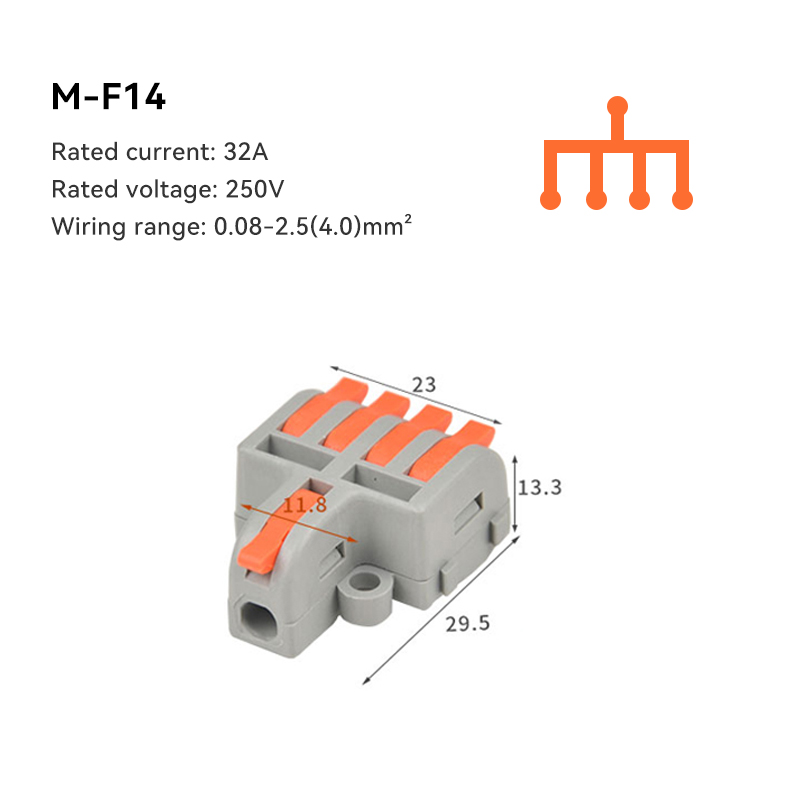 1/5/10 PCS Mini Snelle Bedrading Kabel Connectors Universele Compact Splitter Elektrische Geleiders Push-in Thuis klemmenblok: Rood / Onder 5 Stks