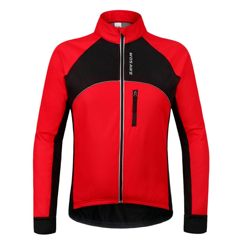 Winter mtb fiets winddicht jack lange mouwen sportkleding fietsjack fiets soft shell thermische fleece sportjas