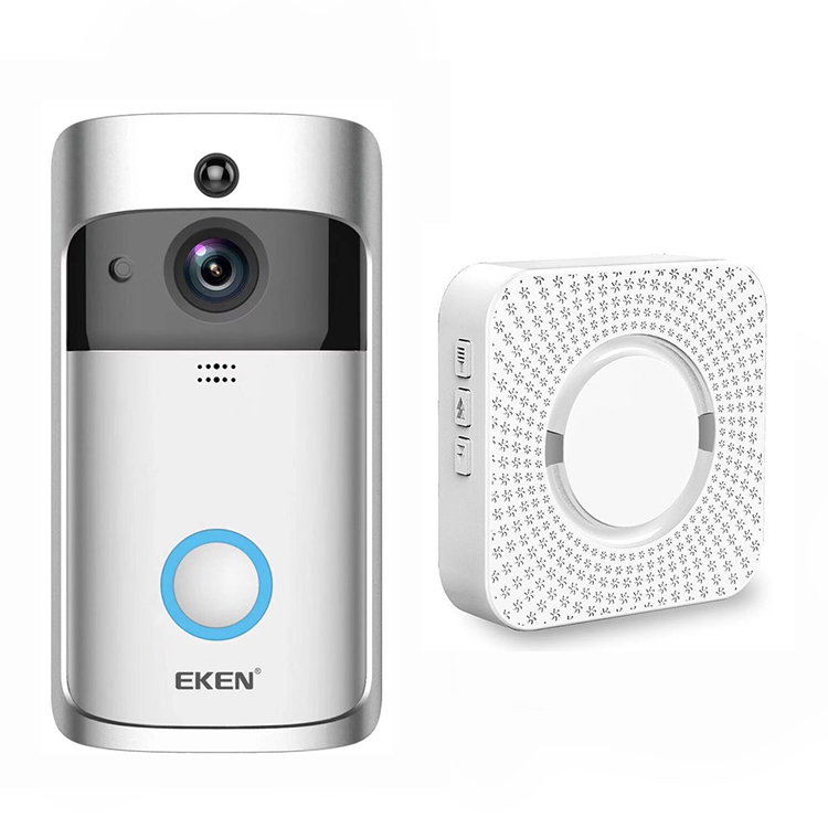 Ac 110-220v smarte indendørs dørklokke trådløs wifi dørklokke us eu plug tosee app xsh app til keelead  m3 d100 eken  v5