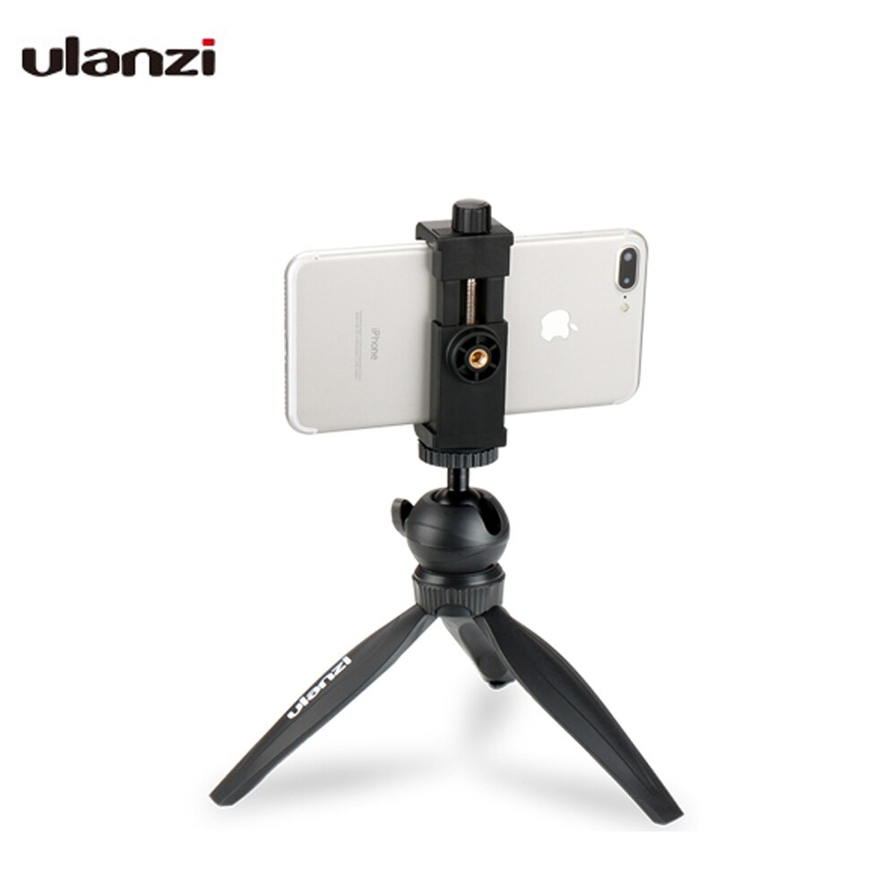 Ulanzi mini Telefono Treppiede Da Tavolo Smartphone Supporto del Supporto Della clip Del Supporto Del Basamento w Staccabile Ballhead per iPhone X/8/7 più Huawei xiaomi