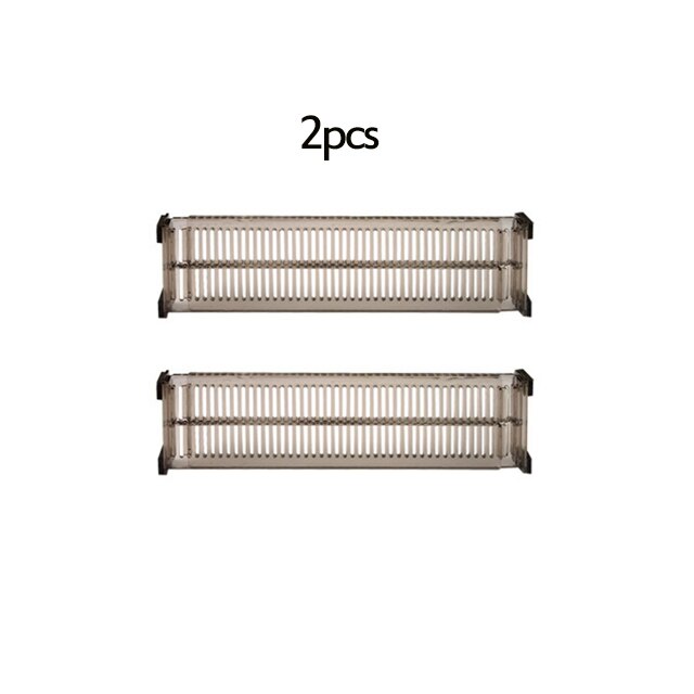 2/4Pcs set Plastic Drawers Separator Divider Cabinet Adjustable DIY Wardrobe Storage Partition Sundries Classification Organizer: 2pcs