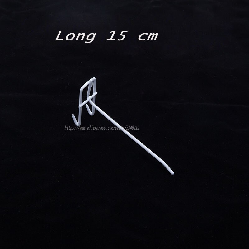 Jewelry Display Metal Hook Iron Net Hanging Hanger Jewelry Store Accessories 20pcs/lot: white 15cm long