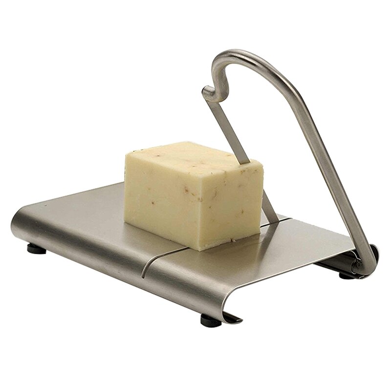 1Pcs Wire Cutting Cheese Slicer Cutter Kitchen Stainless Steel Board Butter Cutter Cheese Slice Cheese Cutting Knife