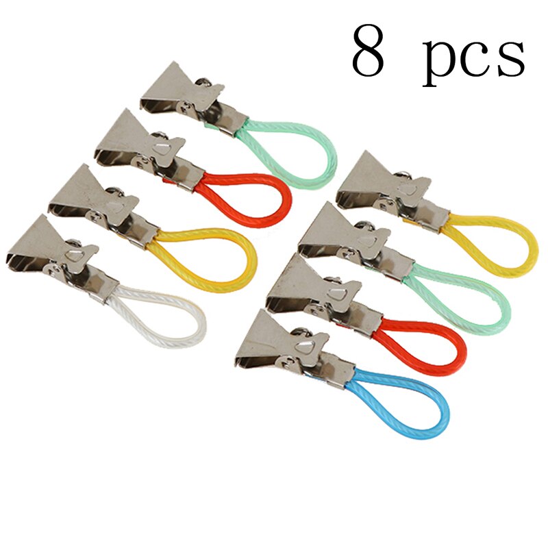 5/8 stk husholdnings viskestykker hængende clips klip på kroge løkker hånd håndklæde bøjler hængende tøjklemmer køkken badeværelse organisator: 8 stk