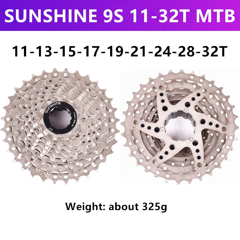 SONNENSCHEIN MTB/rennrad 9/27 geschwindigkeit Variable geschwindigkeit kassette schwungrad 11-23T/25T/28T/32T/36T/40T/42T/46T/50T kassette schwungrad: MTB 11-32T