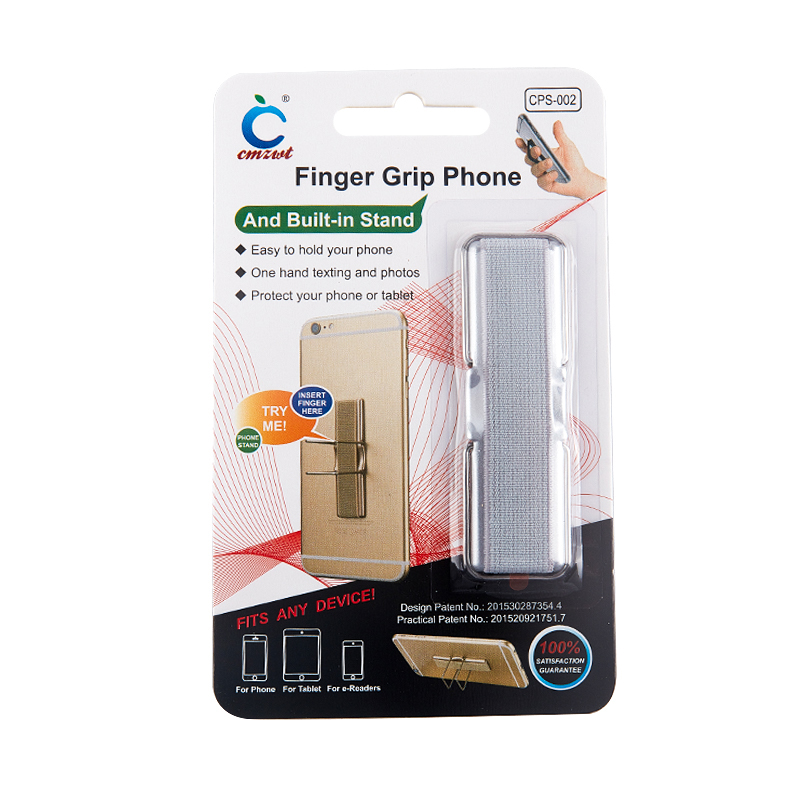Sangle élastique Support de Téléphone Courroie De Poignée De Doigt de Poignée De Téléphone Portable Support de Téléphone Support De Téléphone Portable Anti-goutte Ruban: KT3C77-SV