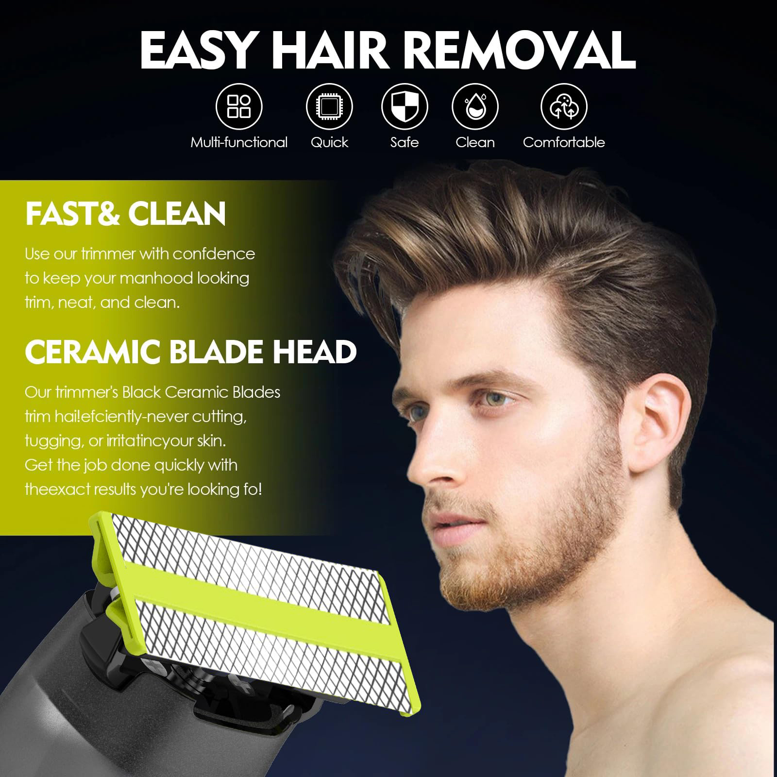 Brangdy scheerapparaat vervangende mesjes compatibel met één mes QP2520 QP2530 QP2620 QP2630 QP2724 QP2834 elektrische baardtrimmer