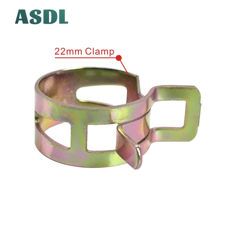 6-13mm fjederbånd type brændstof vakuum slange silikone rør rør klemme clip stål zinkbelagte klemmer #