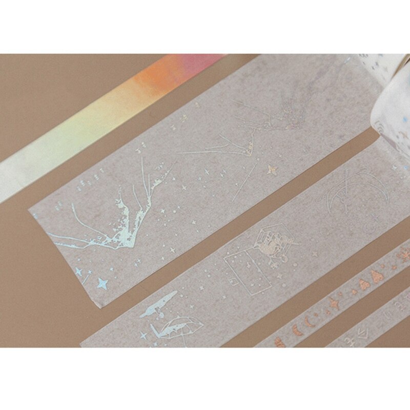 5 Pcs Roll Lint Decoratieve Sticker Tape & 5 Pcs Gold Washi Tapel Chinese Stijl Masking Tape