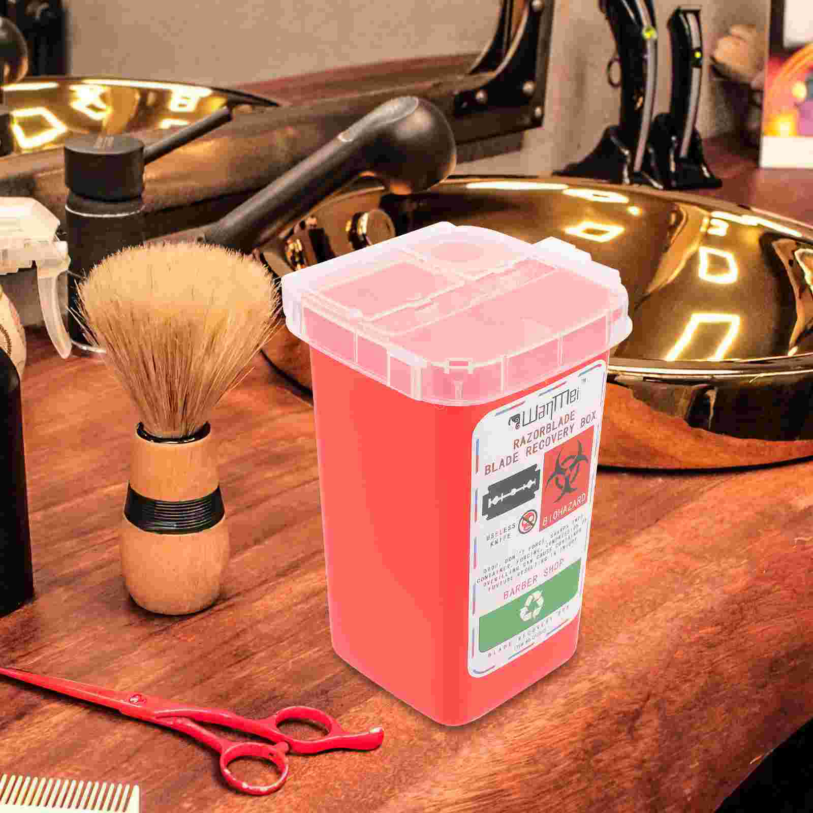 Disposable Blade Disposal Container Shaving Blade Recycling Box Razor Blade Holder For Hair Salon Use Plastic Blade Disposal