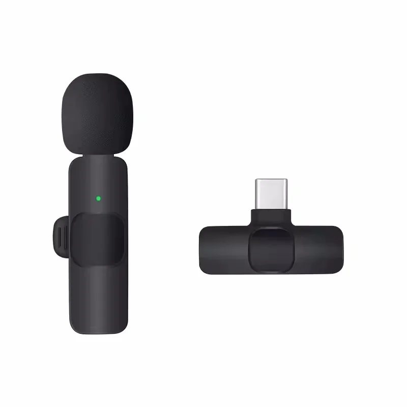 Lavalier mikrofon bezprzewodowy dla iPhone iPad 2 Pack przenośny mikrofon z redukcją szumów/wyciszanie do nagrywania transmisji na żywo TikTok: FIOLETOWY