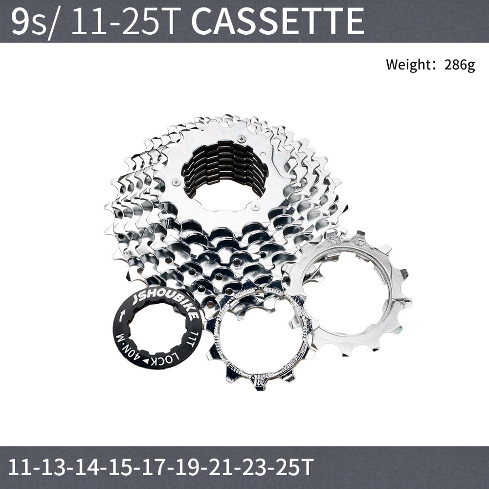 Jshou fietscassette 11v 9 10 11 speed fiets tandwiel onderdelen accessoires 11t 23t 25t 32t 36t voor mountainbike racefiets mtb: Ct 9s 11t to 25t