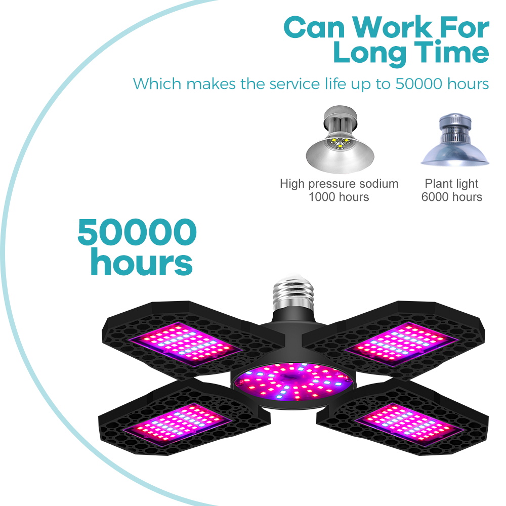 150w led pestovateľské svetlá,  e27 skladacie fytolampy, plne spektrálne výplňové žiarovky pre hydroponické pestovanie kvetov, zeleniny, semien, rastových boxov