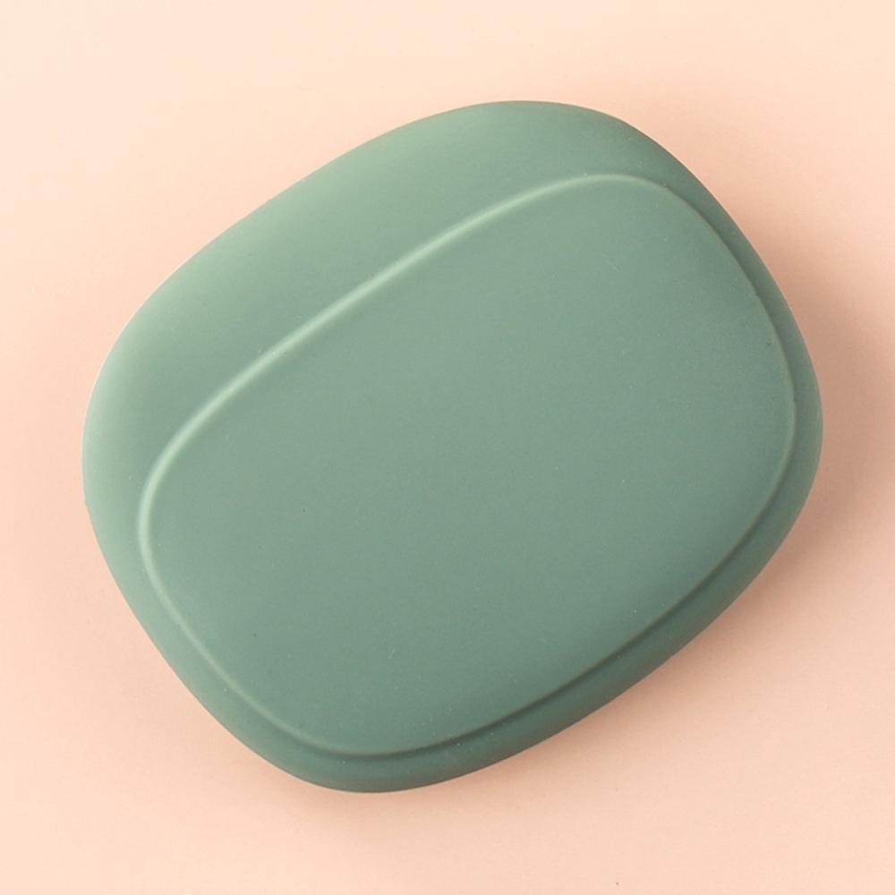 Portable Headphone Cable Bag Silicone Data Cable Storage Box Travel Earphone Wire Key U Disk USB Cord Organizer: green