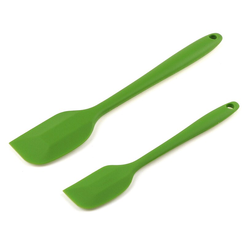 2pc siliconen schrapers beslag schraper borstel boter mixer cake kwasten bak keukengerei room cake spatel mixen: Groente