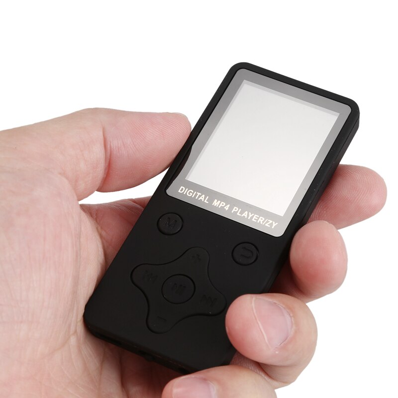 Mini Mp3 Spieler mit Gebaut in Lautsprecher Tragbare MP3 Verlustfreie Klang Musik-Spieler FM Recorder MP3 Spieler Schwarz