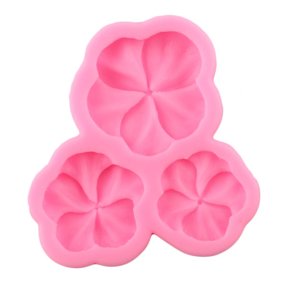Pansy Flower Border Silicone Molds DIY Wedding Cupcake Topper Fondant Cake Decorating Tools Candy Clay Chocolate Gumpaste Moulds