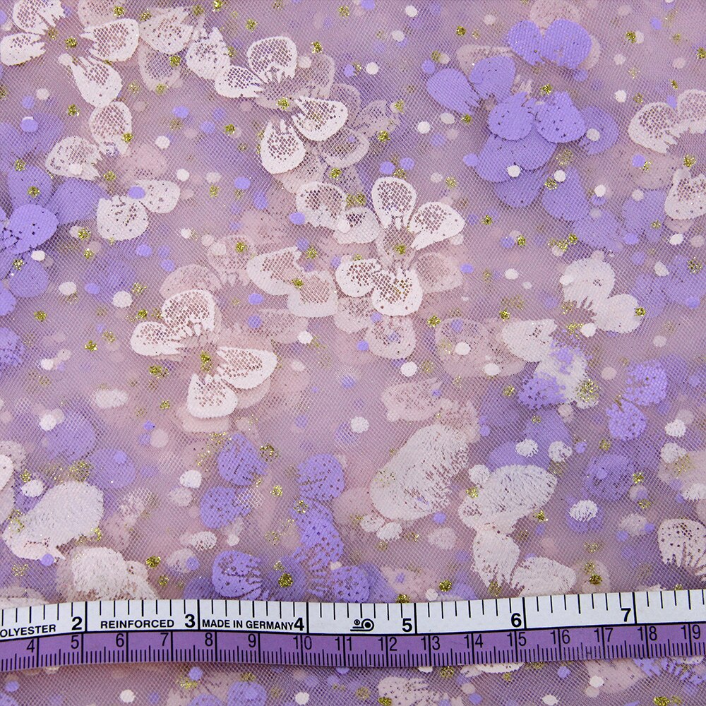 50*145 cm snöflingatryckt glittermetalliskt garntyg, handgjorda material för att sy tilda docka ,1 yc 803: 1047666001