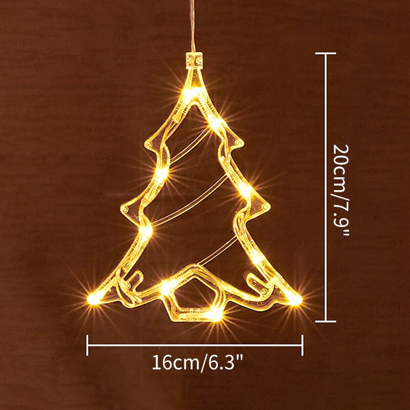 Christmas Snowfake Bell Lights Festoon Led String Lights Star Garland on Window Curtain Tree Decoration Halloween Wedding Light: Xmas tree