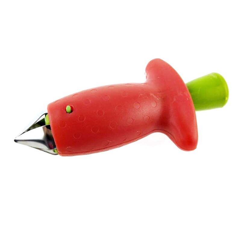 2 Pcs Keukengerei Graven Aardbei Gereedschappen Aardbei Hullers Fruit Tonucleus Tomaat Graven Aardbei Hullers: 1pcs