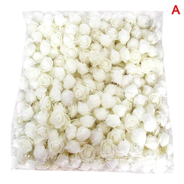 500 pièces/paquet fait à la main Rose fleur Simulation mousse PE décoratif fleur tête guirlande accessoires NOV99: N