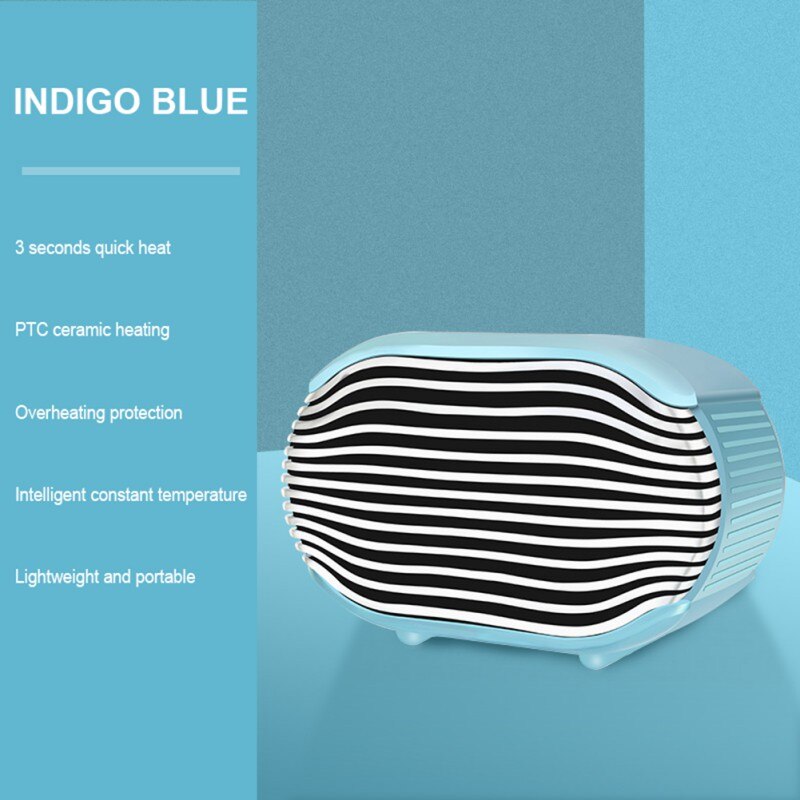 Space Heater, Fan Heater,Personal Mini Space Heater Portable Electric Heaters Fan For Office, Home, Tabletop Under Floor Indoor